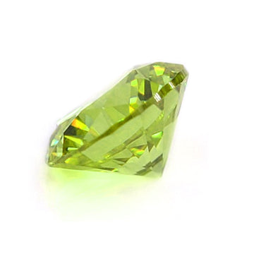 (Pack of 5) Round Simulated Lime CZ